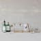 Hello Honey 11-Piece Vintage Reproduction Glass Barware Set with Penguin Decal, Gold Finish